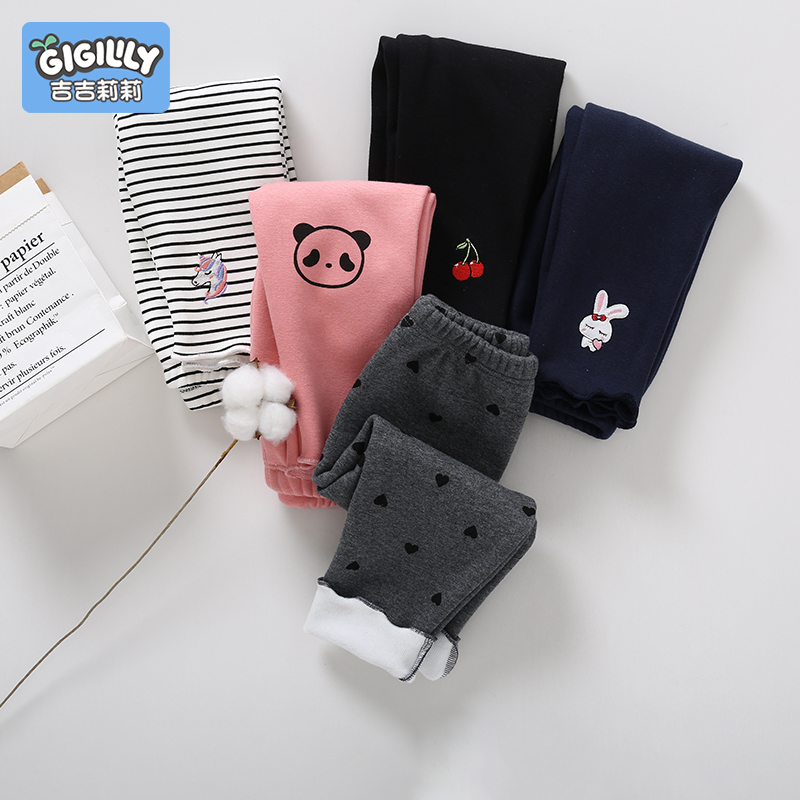 女童打底裤加绒加厚宝