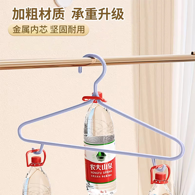 衣架家用挂衣成人防肩角防滑晾衣服架子批发100个加厚加粗晒衣撑