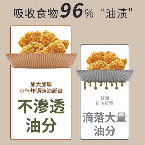 空气炸锅专用纸电烤炉吸油纸锡纸碗烤箱烘烤食物垫纸家用食品烤盘 - 图1