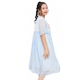 Cô gái mập mạp thêu váy đầm XL ngắn tay trong chàng trai lớn Hanfu trang phục siêu cổ tích - Váy thời trang trẻ em Váy