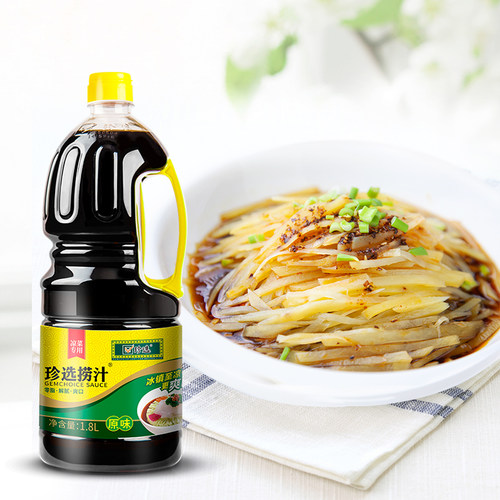 珍选原味捞汁捞拌凉菜蘸饺子素食调味汁捞汁小海鲜零脂肪1.8L*1瓶 - 图3