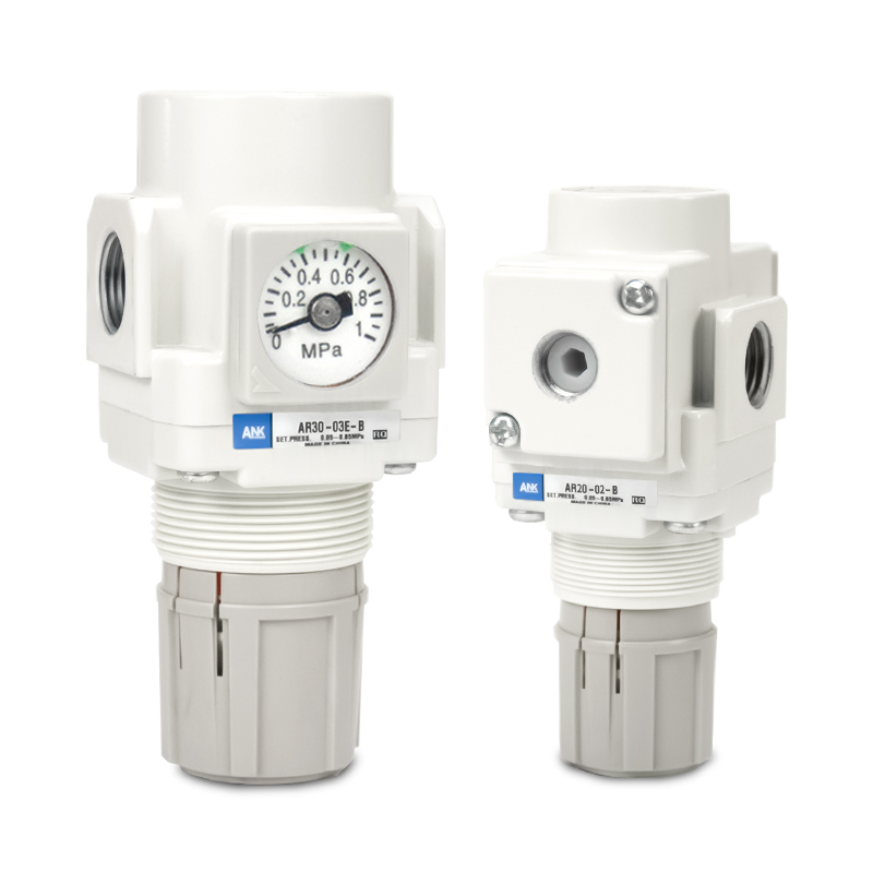 SMC型空压机调压阀AR10/AR20K/ AR30K/AR50K-10新白色气泵减压阀 - 图3