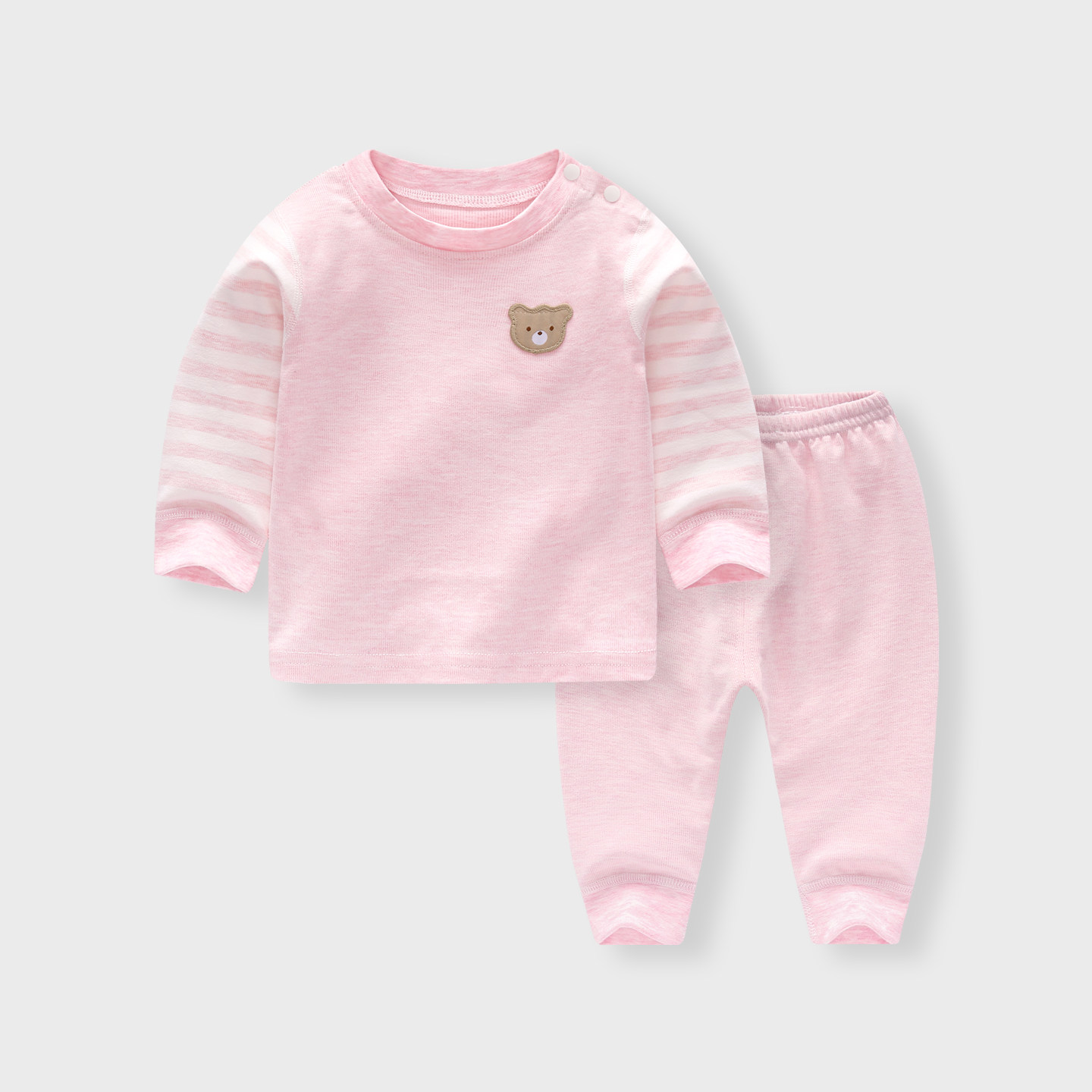 婴儿内衣套装春装宝宝秋衣秋裤新生幼儿春秋分体纯棉无骨打底衣服,淘宝优惠券,粉丝福利购,淘宝优惠卷