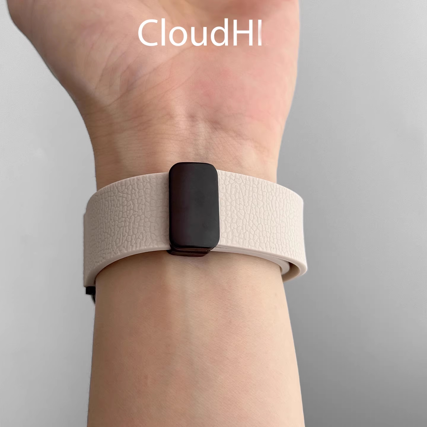 夏天新款荔枝纹硅胶磁吸适用小米手表表带s4sport智能watchs3爆款S2春日color2运动版s1pro高级男女22mm腕带 - 图1