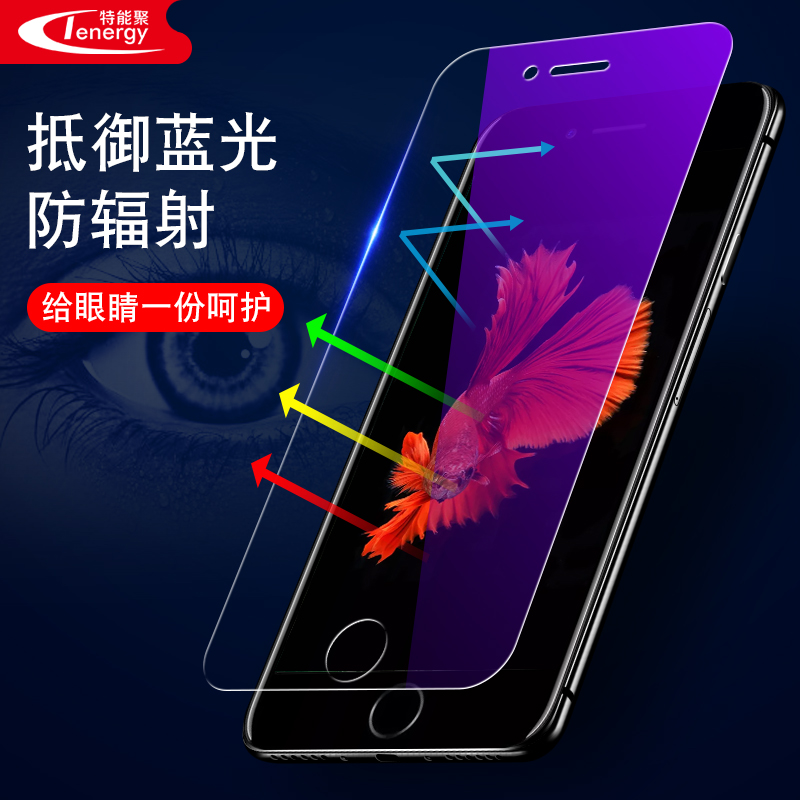 适用苹果6钢化膜iphone6plus全屏防窥6s防摔偷窥全包边i6六手机sp蓝光6P玻璃全覆盖6ghm刚化保护贴防窥视半屏-图2