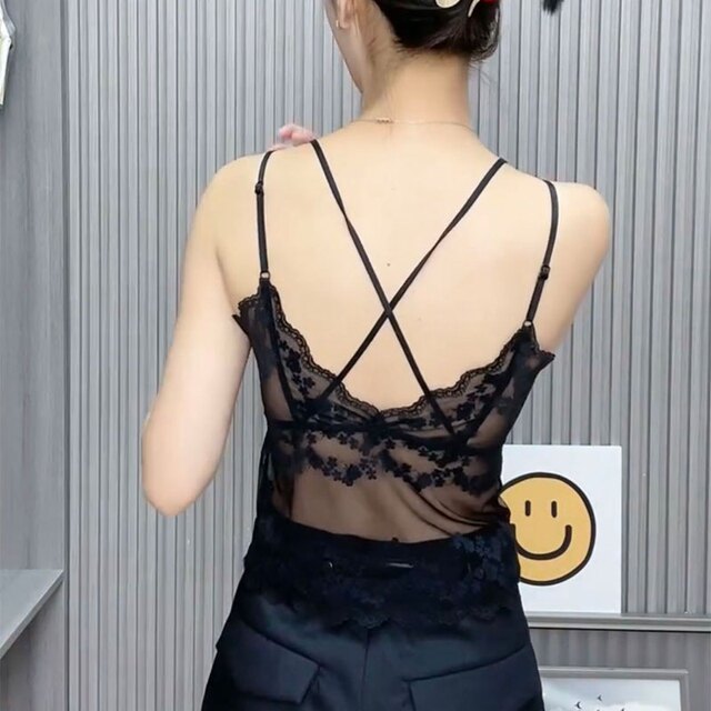 Lace suspender Organya vest sexy
