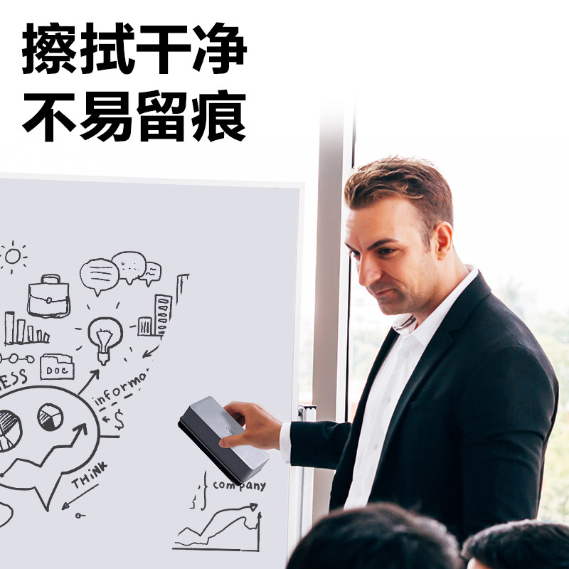 得力白板擦7838大号磁性白板擦黑板擦绒布画板板擦学校黑板擦磁吸电子玻璃白板擦可吸附绿板擦粉笔擦白板刷,淘宝优惠券,粉丝福利购,淘宝优惠卷