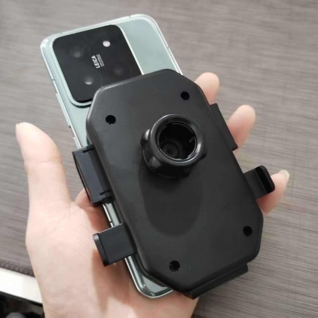 手机夹子固定器直播支架配件360度旋转自拍杆拍照专用软管球头17mm万向调节手机夹头通用零件一字横竖屏夹子