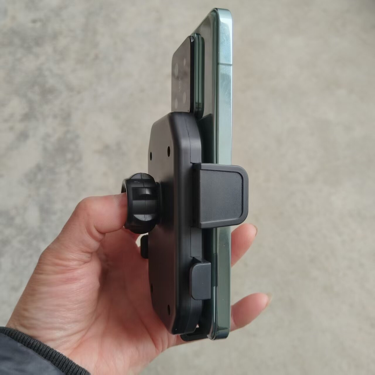 手机夹子固定器直播支架配件360度旋转自拍杆拍照专用软管球头17mm万向调节手机夹头通用零件一字横竖屏夹子
