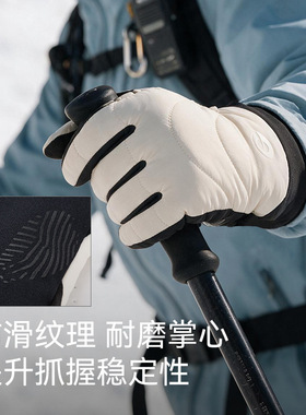 高乐捷冬季保暖手套男户外防风防寒气绒保暖骑行手套女多场景SK52