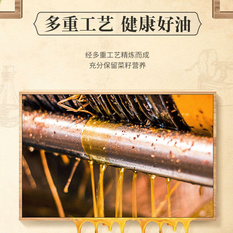 金龙鱼醇香菜籽油4L/桶装家用炒菜食用油菜籽油桶装植物油,淘宝优惠券,粉丝福利购,淘宝优惠卷