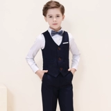 Детский костюм мальчика цветочника, платье девочки цветочницы, наряд для музыкальных выступлений для мальчиков, жилет, классический костюм