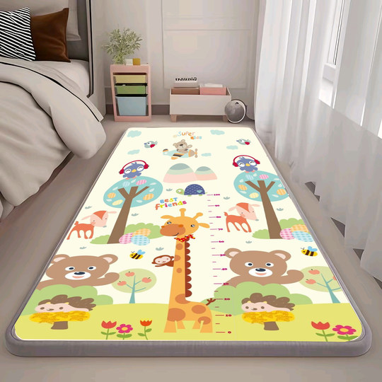The entire bedside mat is thickened, anti-fall, waterproof and cool-insulating
