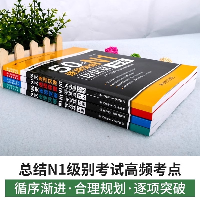 美森教育2024新日本语能力测试 50天逐项突破N1N2级听力单词语法阅读篇专项训练 日语提分技巧真题分类精讲精练新日语能力考试一级 - 图2