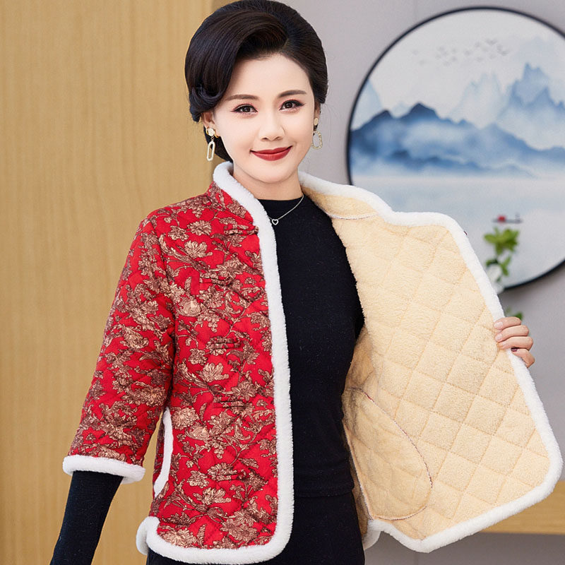 七分袖马甲女妈妈装秋冬季加绒背心短袖棉衣外穿半袖马夹棉袄外套,淘宝优惠券,粉丝福利购,淘宝优惠卷