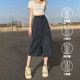 Benny Road blue retro denim skirt women's spring and autumn