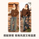 Baleno Maillard Lapel Cardigan Jacket Women's 2025 Autumn and Winter New Thick Warm Versatile Top N