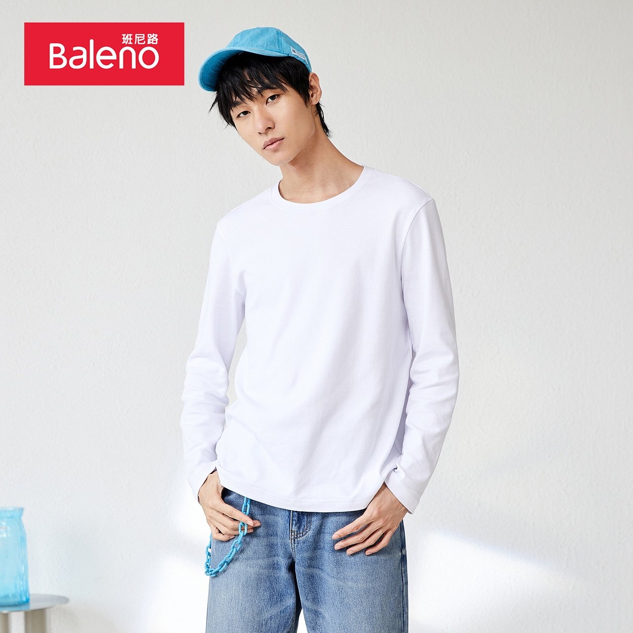 班尼路2021秋冬新款日系休闲男t恤 baleno班尼路T恤