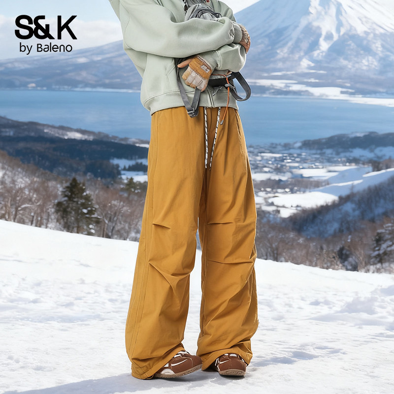 班尼路防泼水工装羽绒裤男冬季2026新款男士宽松加厚保暖长裤子E,淘宝优惠券,粉丝福利购,淘宝优惠卷