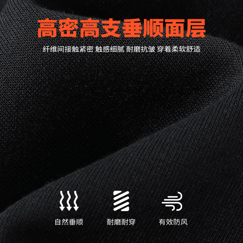 班尼路S&K系列加绒卫裤男款秋冬季加厚奥粒绒裤子男款宽松运动裤A - 图1