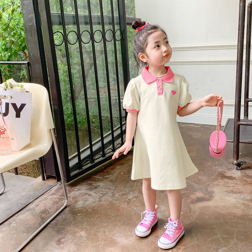 公主裙女童夏连衣裙2026新款夏装儿童洋气裙子夏季童装小孩卫衣裙 - 图1