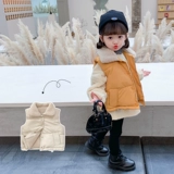 Осенний пуховик, детский утепленный жилет, детская демисезонная куртка, в западном стиле