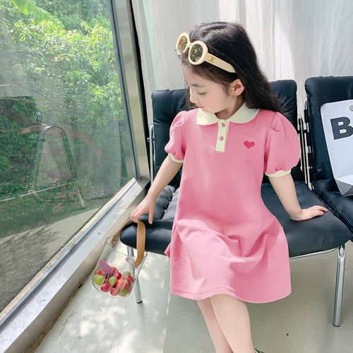 公主裙女童夏连衣裙2026新款夏装儿童洋气裙子夏季童装小孩卫衣裙 - 图0