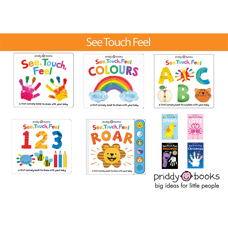 【现货】【First Sensory Book】See Touch Feel Colours，【感官认知书】观看/触摸/感受： Roger Priddy 儿童趣味 Priddy Books - 图2