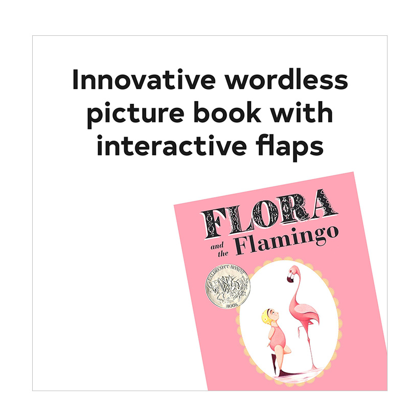 【现货】 Flora and the Flamingo弗洛拉和火烈鸟 2014年凯迪克大奖获奖图书英文原版图书籍进口正版 Molly Idle-图2