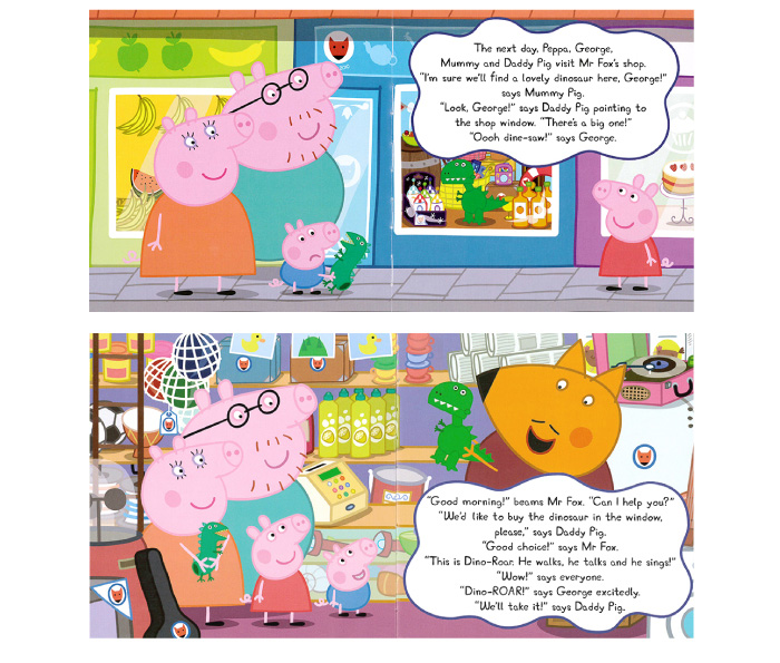 【预售】peppapig英文版绘本小猪佩奇George’sNewDinosaur粉红猪小妹乔治的新恐龙英文儿童绘本（绝版） - 图1