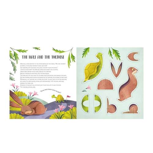 【预售】拉封丹寓言立体书 Build Up the Fables of La Fontaine英文进口原版儿童趣味图书Anna Láng - 图1