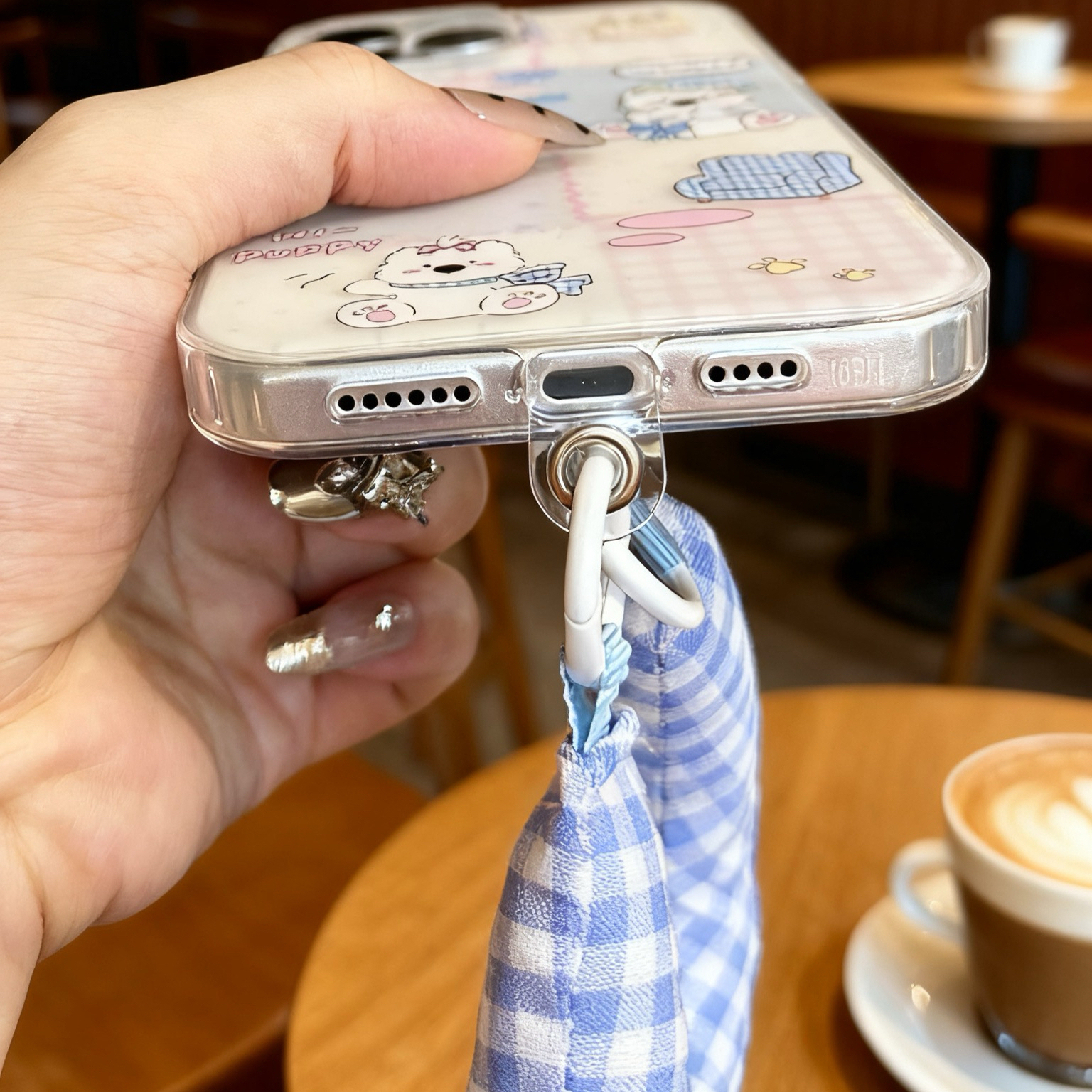 白鹿同款适用苹果17手机壳16pro狗狗15promax手腕带iPhone14/13/12华为mate70/p60/m50/mt40荣耀vivo小米oppo - 图3