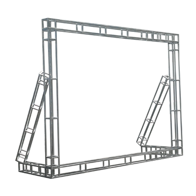 国标满焊热镀锌方管桁架舞台背景架子户外广告活动喷绘婚庆展示架 虎窝淘