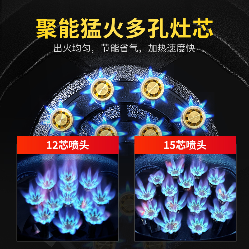 志高猛火灶商用熄火保护煤气液化气天然气节能单头立式架子燃气灶 - 图1