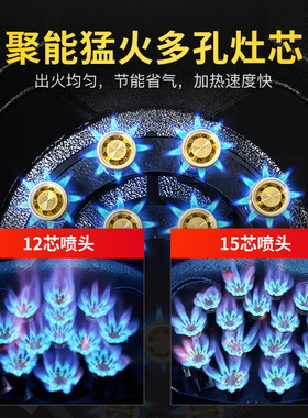 志高商用猛火燃气灶熄火保护