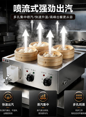志高商用全自动台式蒸包炉