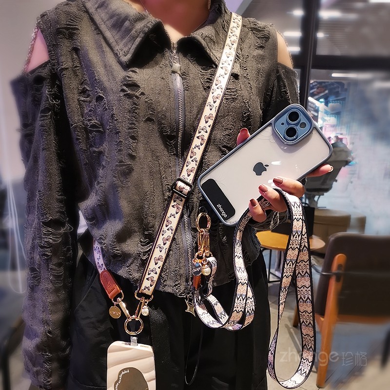 手机挂绳新年长款斜挎可背带子时尚百搭男女户外旅游携带神器可调节宽版挂链小蜜蜂扩音器包包肩带通用壳链条,淘宝优惠券,粉丝福利购,淘宝优惠卷