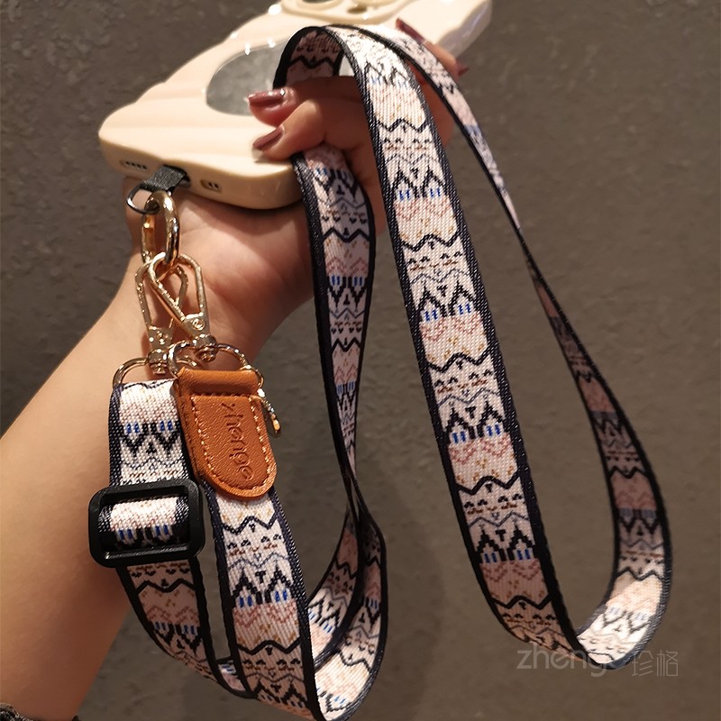 手机挂绳新年长款斜挎可背带子时尚百搭男女户外旅游携带神器可调节宽版挂链小蜜蜂扩音器包包肩带通用壳链条,淘宝优惠券,粉丝福利购,淘宝优惠卷