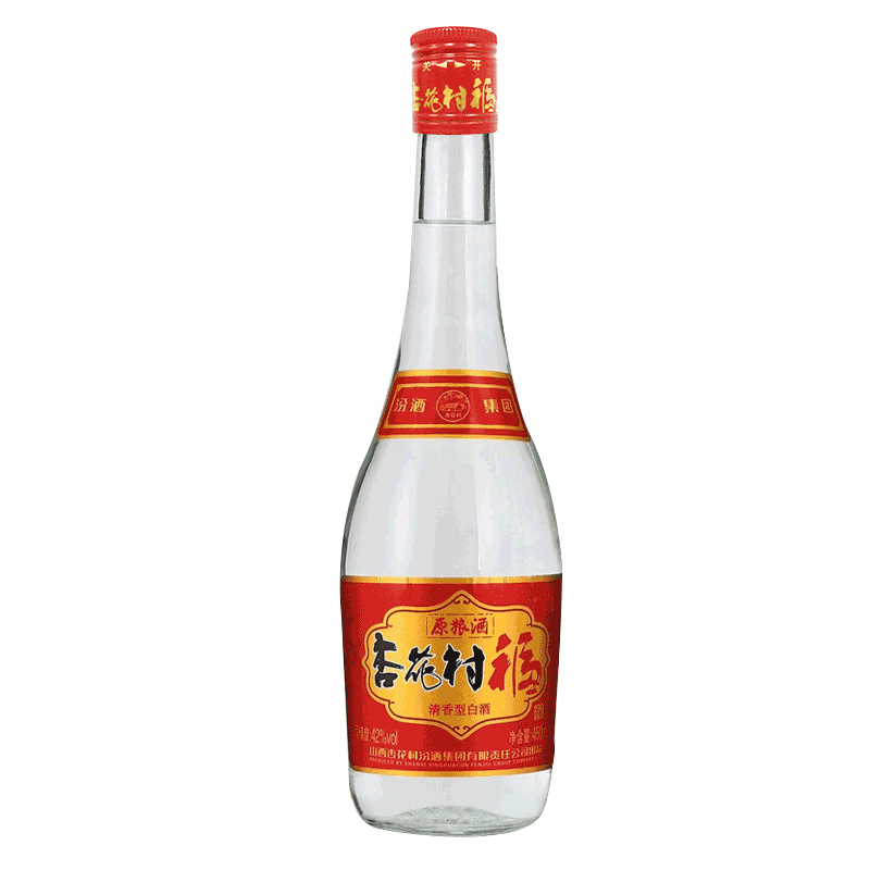 6瓶装 汾酒集团42度杏花村福酒 纯粮食清香型白酒整箱特价450ml*6