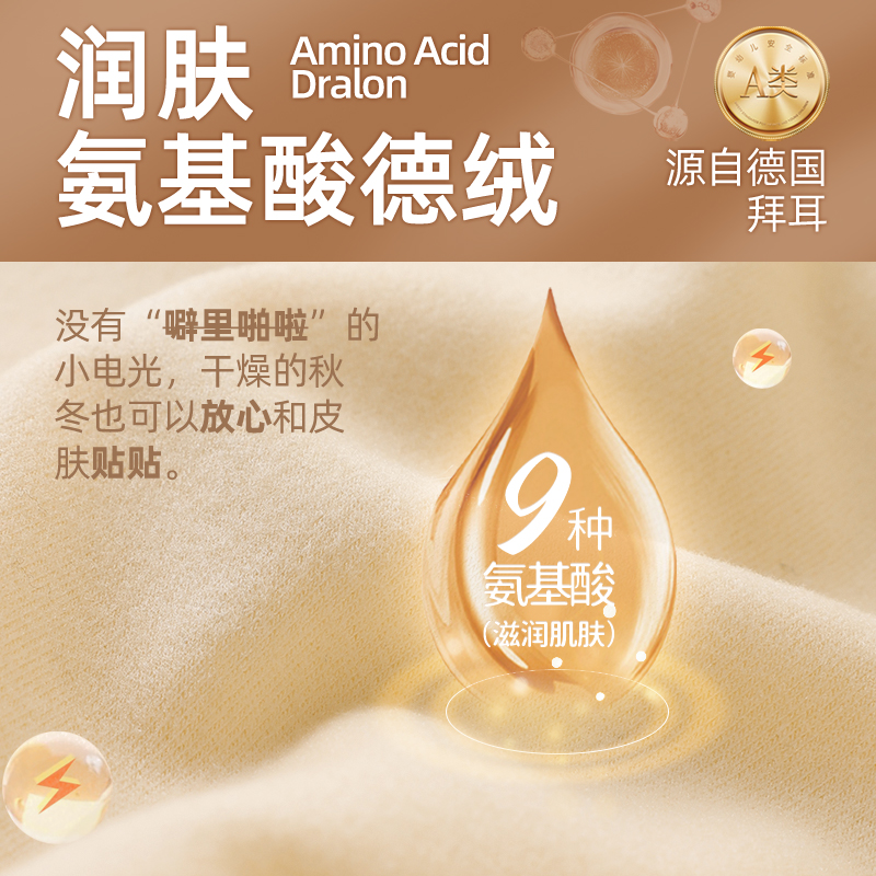 宝宝德绒保暖裤双层高腰护肚加绒加厚校服神器女儿童内穿护膝秋裤