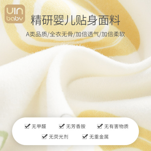 婴儿连体衣秋冬纯棉套装长袖睡衣新生儿衣服初生男女宝宝哈衣爬服 - 图2