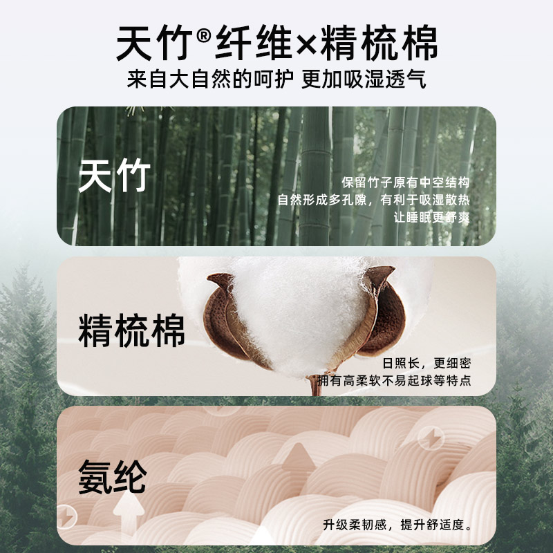 儿童秋衣秋冬厚竹纤维男女童秋裤分体睡衣家居服宝宝保暖内衣套装
