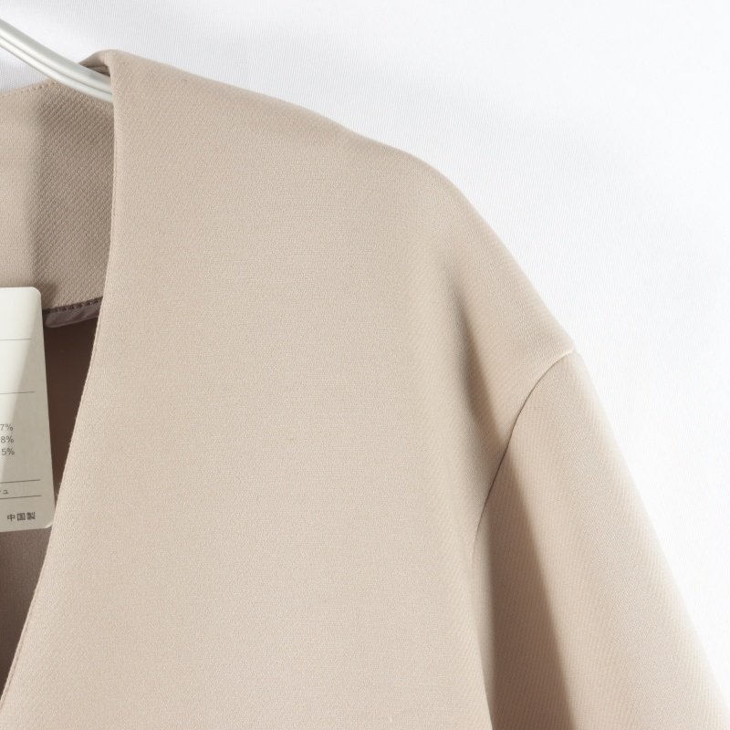 日单新款通勤百搭V领两粒按扣直筒显瘦女纯色时尚长袖中长款外套,淘宝优惠券,粉丝福利购,淘宝优惠卷