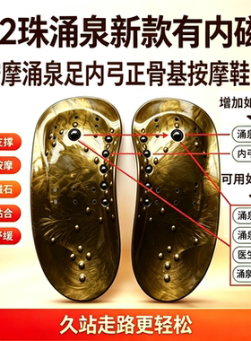 来通达12珠涌泉新正骨基足弓鞋垫