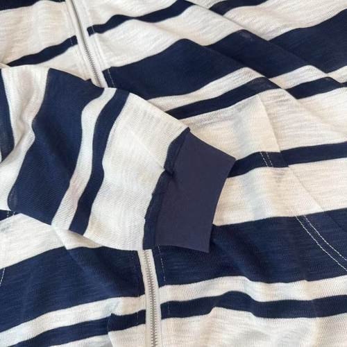 【条纹开衫】夏季宽松大版型潮牌字母印花圆领长袖防晒外套CP372 - 图2