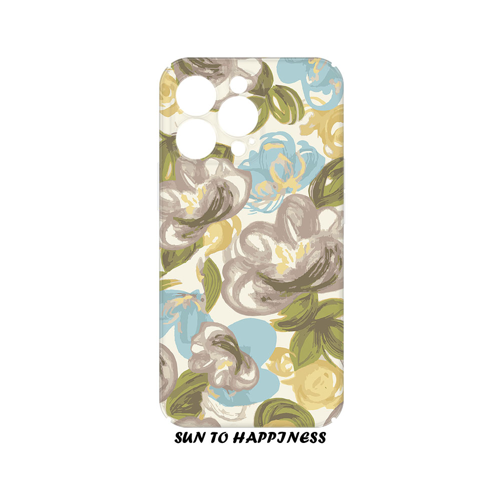 原创油画风繁花插画适用苹果17PROMAX菲林手机壳IPHONE16PLUS15PRO14二合一日韩文艺小众硅胶防摔TPU全包软壳 - 图1