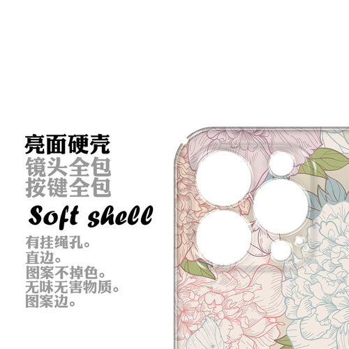 原创设计复古风小清新插画适用苹果17PROMAX手机壳菲林iphone16plus15pro13mini日韩艺术花园磨砂全包大孔INS - 图2