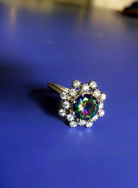 女士活口锆石指环精美戒指