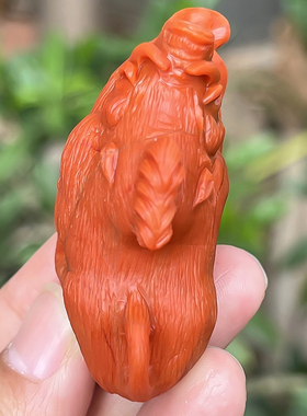 梅林达旗舰店天然南红玛瑙吊坠