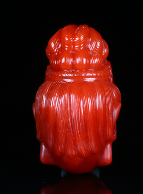 梅林达男女南红玛瑙观音摆件